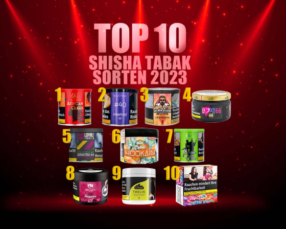 Top 10 Shisha-Tabaksorten 2023: Entdecke den besten Geschmack!