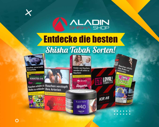 Shisha Tabak: Riesige Sortenvielfalt im Aladin Shisha Shop - Riesige Auswahl an Shisha Tabak: Aladin Shisha Shop begeistert!