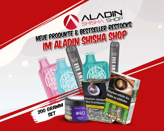 Neue Produkte &amp; Bestseller Restocks im Aladin Shisha Shop: 187 Box, Crown Bar &amp; mehr! - Top-Restocks im Aladin Shisha Shop: 187 Box, Crown Bar &amp; Bestseller!