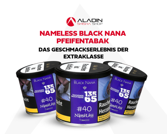 Nameless Black Nana Pfeifentabak – Das Geschmackserlebnis der Extraklasse - Nameless Black Nana Pfeifentabak: Traube-Minze Geschmacksexplosion