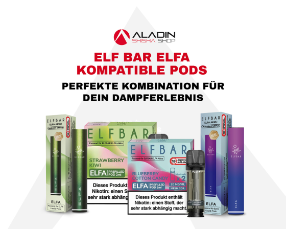 Elf Bar Elfa kompatible Pods: Perfekte Kombination für dein Dampferlebnis - Finde die idealen Prefilled Pods für dein Elf Bar Elfa Pod-System