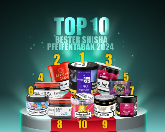 Bester Shisha Pfeifentabak 2024: Top 10 Dry Base Tabaksorten