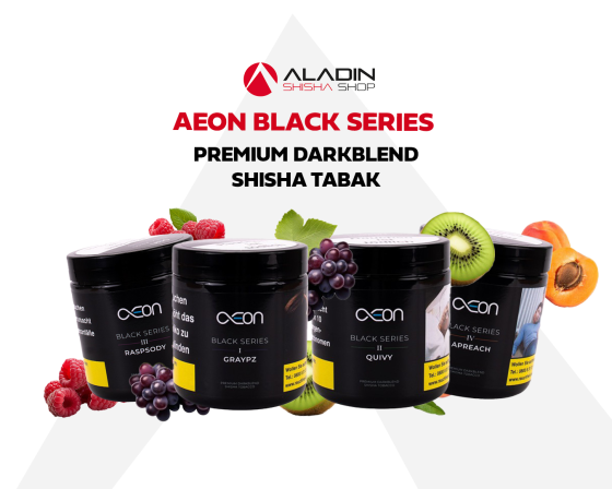 Aeon Black Series: Premium Darkblend Shisha Tabak - Aeon Darkblend Shisha Tabak – Intensiver Genuss für erfahrene Raucher