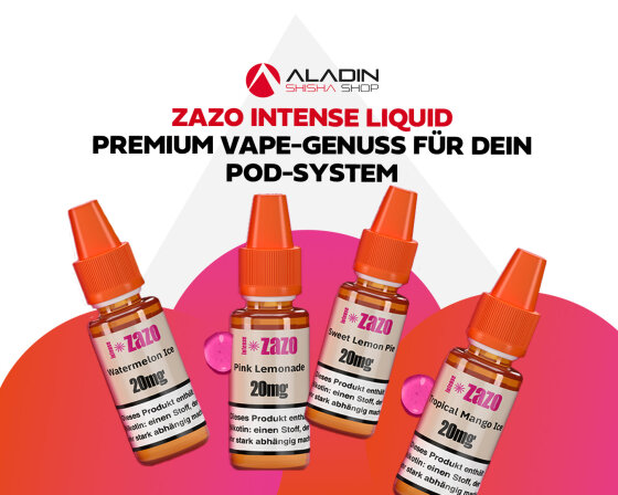 ZAZO Intense Liquid – Premium Vape-Genuss für Dein Pod-System - ZAZO Intense Liquid – Nikotinsalz &amp; Geschmack auf Top-Niveau