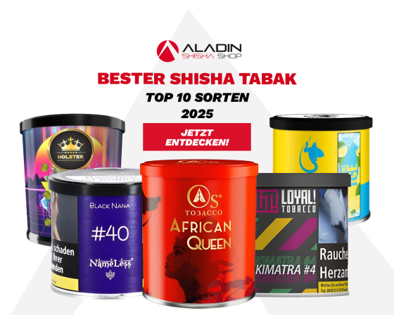 Bester Shisha Tabak: Top 10 Sorten 2025