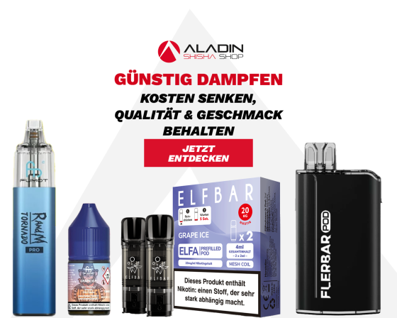 Günstig Dampfen: Kosten senken, Qualität &amp; Geschmack behalten