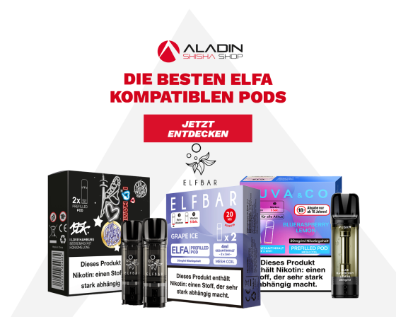 Die besten Elfbar ELFA kompatiblen Pods - Elfbar ELFA kompatible Pods - Marken, Geschmack &amp; Preise
