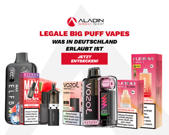 Legale Big Puff Vapes - Was in Deutschland erlaubt ist