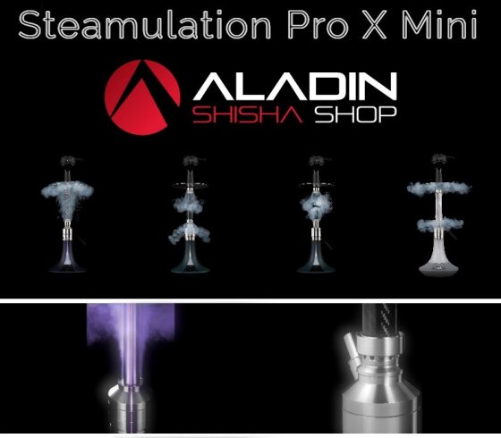 Die neue Steamulation Pro X mini Shisha