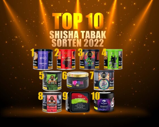 Shisha Tabak die besten Sorten 2022 - Bester Shisha Tabak