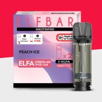 ELFA by Elfbar - Peach Ice Nikotinfrei - Pod (2er Pack)