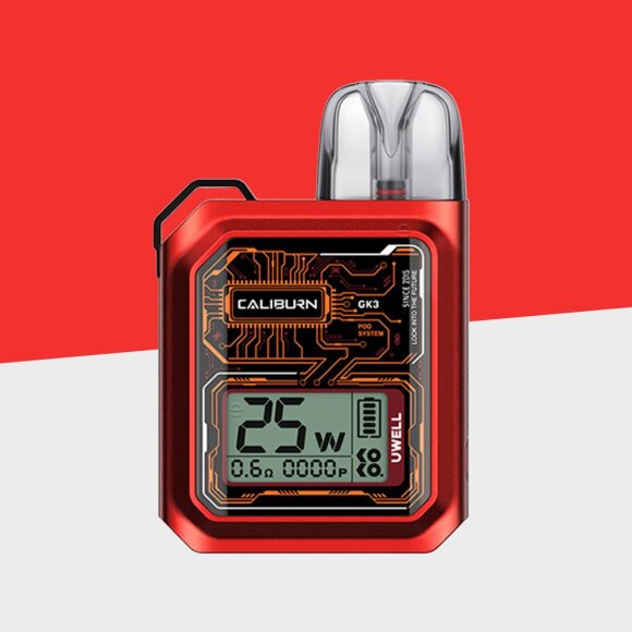Uwell Caliburn GK3 - Red - Pod Kit