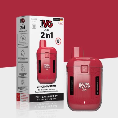 IVG Air 2 in 1 - Red - Pod Kit
