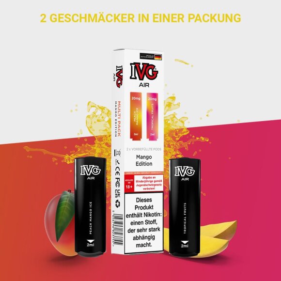 IVG Air - Mango Edition - Pod 20mg/ml (2er Pack)