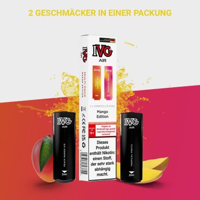 IVG Air - Mango Edition - Pod 20mg/ml (2er Pack)