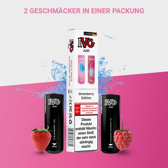 IVG Air - Strawberry Edition - Pod 20mg/ml (2er Pack)