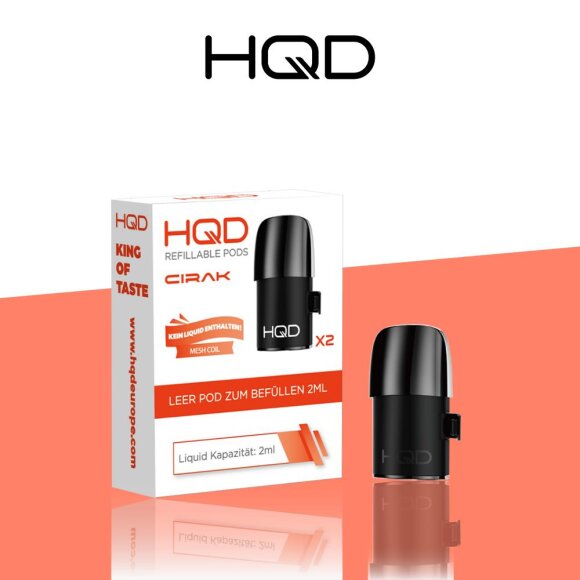 HQD - 0.8 Ohm - Refillable Pods (2er Pack)