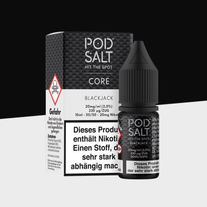 Pod Salt Core - Black Jack 11mg/ml - E-Liquid