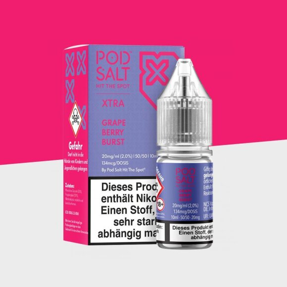Pod Salt Xtra - Grape Berry Burst 20mg/ml - E-Liquid