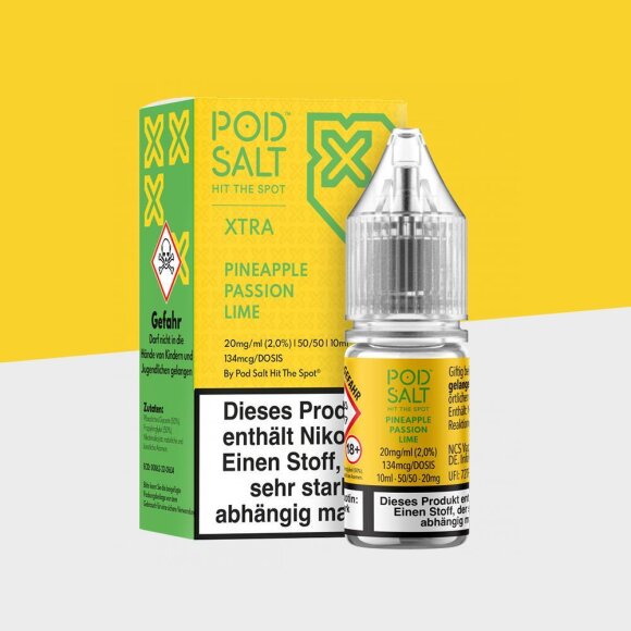 Pod Salt Xtra - Pineapple Passion Lime 10mg/ml - E-Liquid