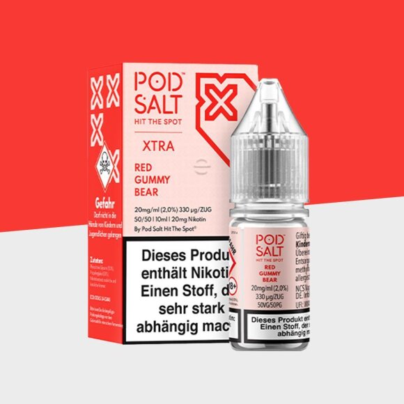 Pod Salt Xtra - Red Gummy Bear 10mg/ml - E-Liquid