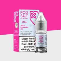 Pod Salt Xtra - Triple Raspberry Ice 20mg/ml - E-Liquid