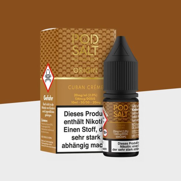 Pod Salt Origin - Cuban Creme 20mg/ml - E-Liquid