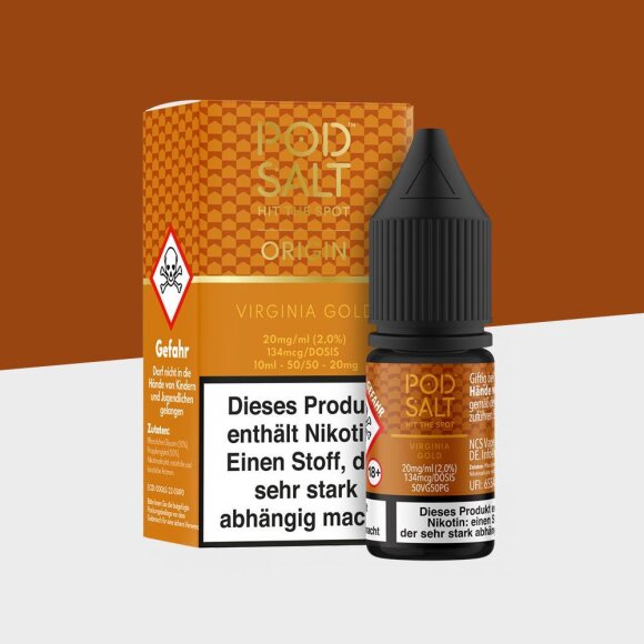 Pod Salt Origin - Virginia Gold 20mg/ml - E-Liquid
