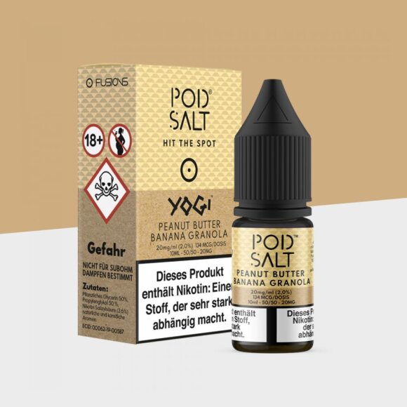 Pod Salt Fusion - Peanut Butter Banana Granola Bar 20mg/ml - E-Liquid