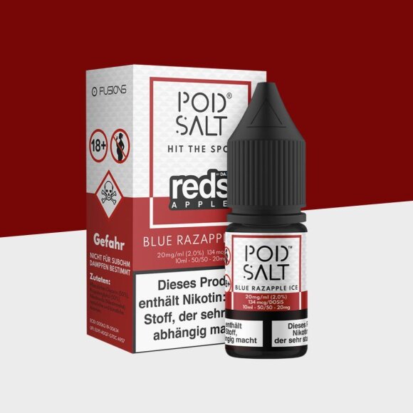 Pod Salt Fusion - Reds Apple Blue Razapple Ice 11mg/ml - E-Liquid