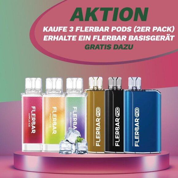 SPARSET FLERBAR: 3x Pods (2er Pack) + GRATIS Flerbar Basisger&auml;t