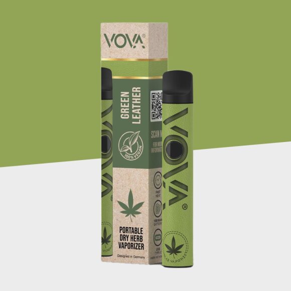 VOVA Vaporizer - Green Leather