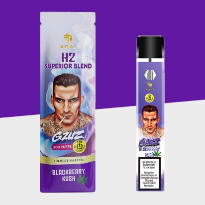 GZUZ - Blackberry Kush - H2 - Einweg Vape