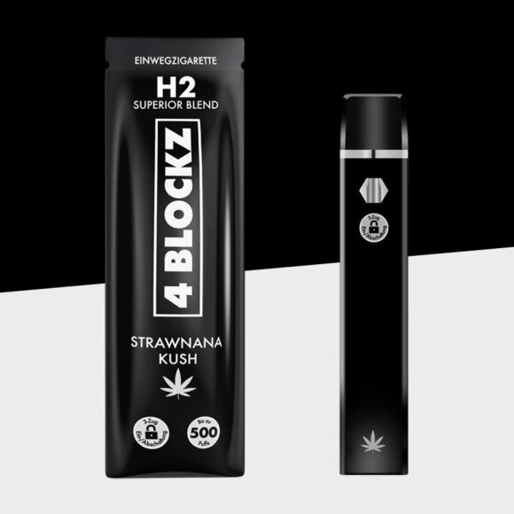4BLOCKZ - Strawnana Kush - H2 - Einweg Vape