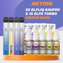 AKTION: 5x Elfliq + GRATIS ELFA Turbo