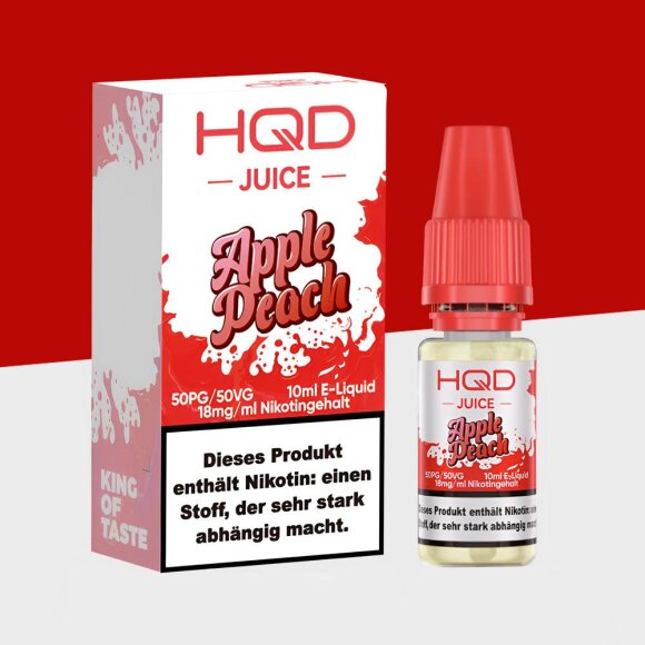 HQD Juice - Apple Peach 18mg/ml - E-Liquid