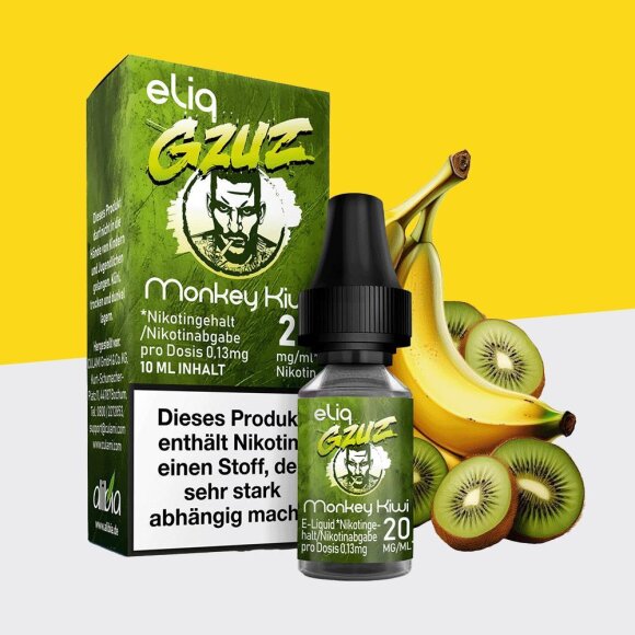 GZUZ eLiq - Monkey Kiwi 20mg/ml - E-Liquid