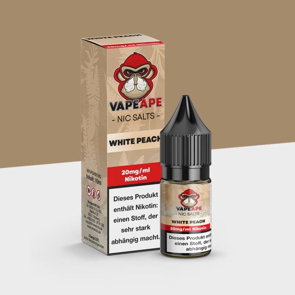 VapeApe - White Peach 20mg/ml - E-Liquid