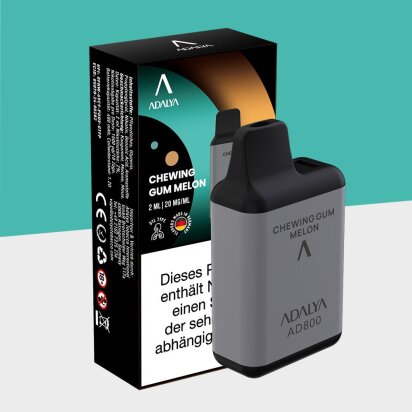 Adalya AD800 - Chewing Gum Melon - Einweg Vape