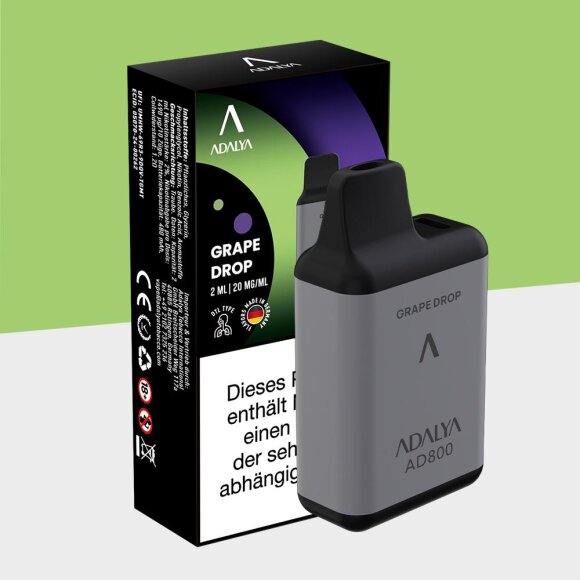 Adalya AD800 - Grape Drop - Einweg Vape