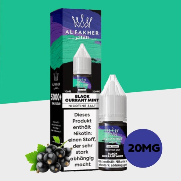 Al Fakher - Black Currant Mint 20mg/ml - E-Liquid