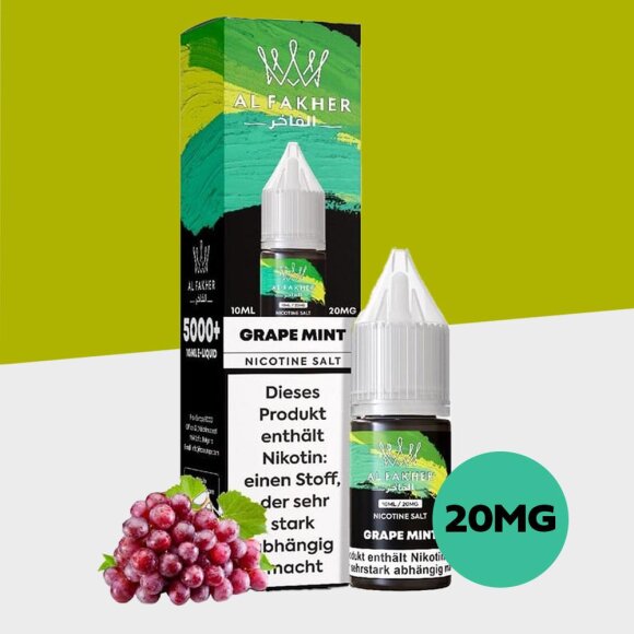 Al Fakher - Grape Mint 20mg/ml - E-Liquid
