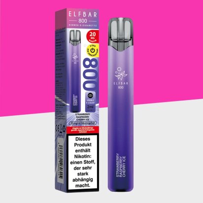 Elfbar 800 - Strawberry Raspberry Cherry Ice - Einweg Vape