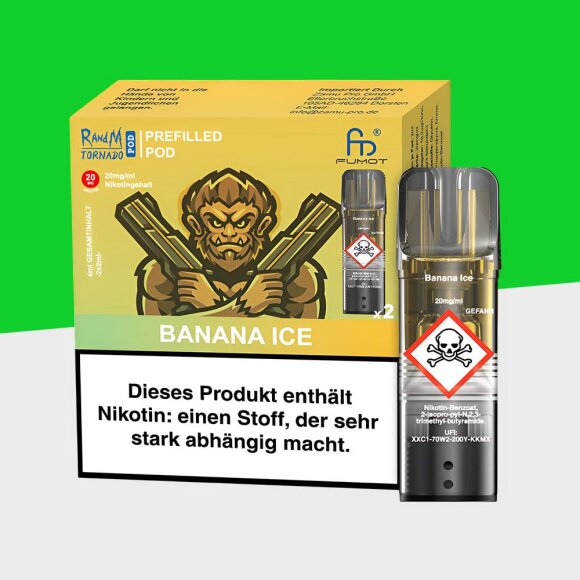 RandM Tornado - Banana Ice - Pod (2er Pack)