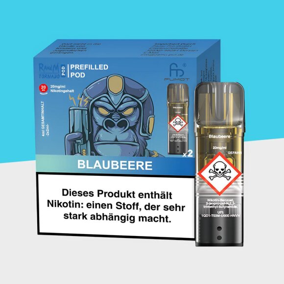 RandM Tornado - Blaubeere - Pod (2er Pack)