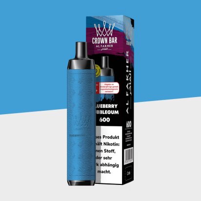 Al Fakher Crown Bar 600 - Blueberry Gum - Einweg Vape