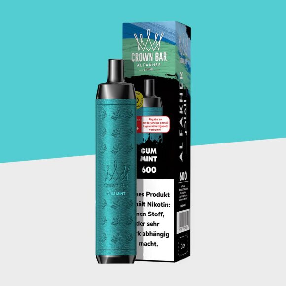 Al Fakher Crown Bar 600 - Gum Mint - Einweg Vape
