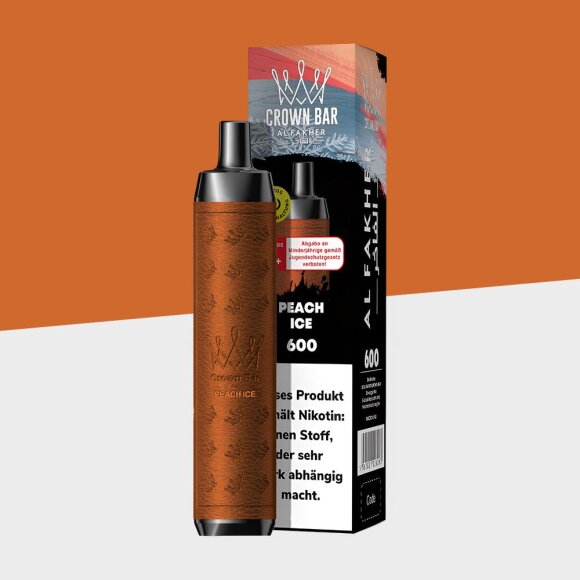 Al Fakher Crown Bar 600 - Peach Ice - Einweg Vape