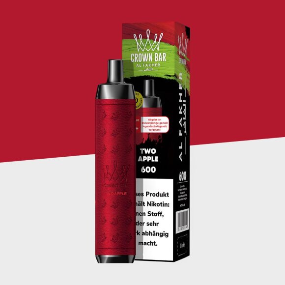 Al Fakher Crown Bar 600 - Two Apple - Einweg Vape