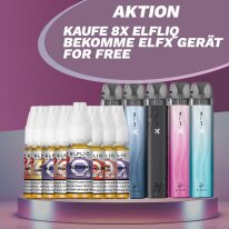 AKTION: 8x Elfliq + GRATIS ELFX Pod Kit